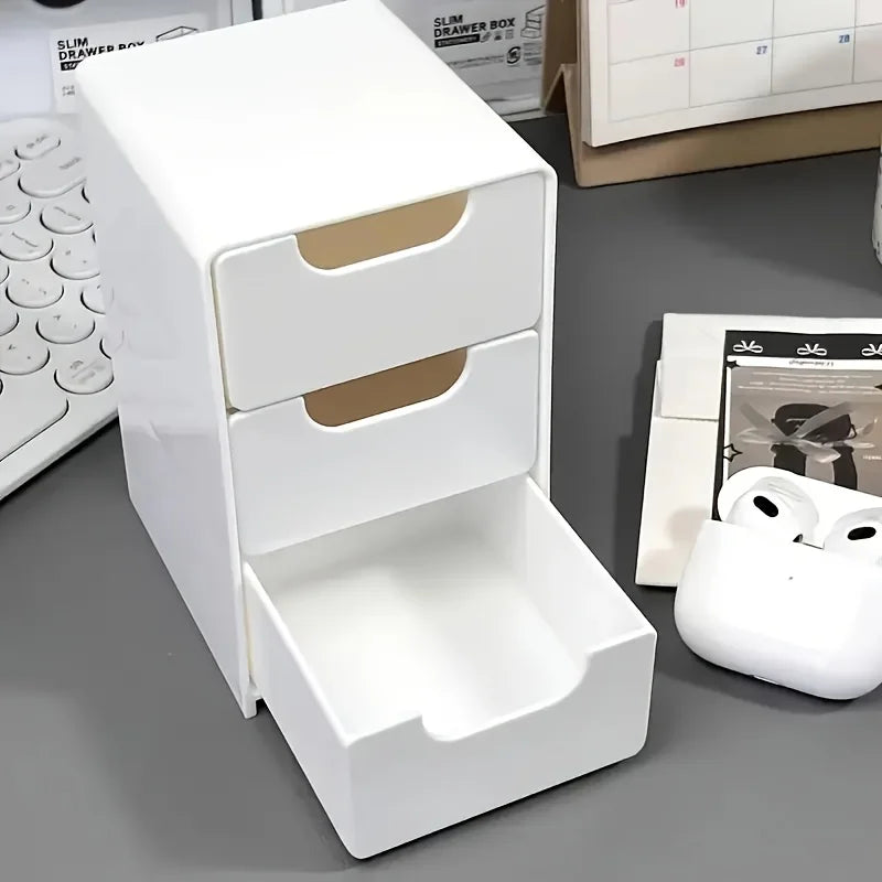 3-Tier Desk Organizer with Drawers | Nestify