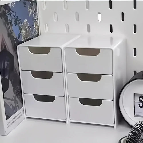 3-Tier Desk Organizer with Drawers | Nestify