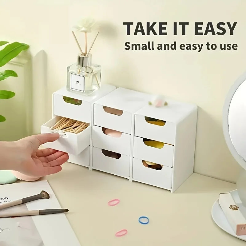 3-Tier Desk Organizer with Drawers | Nestify