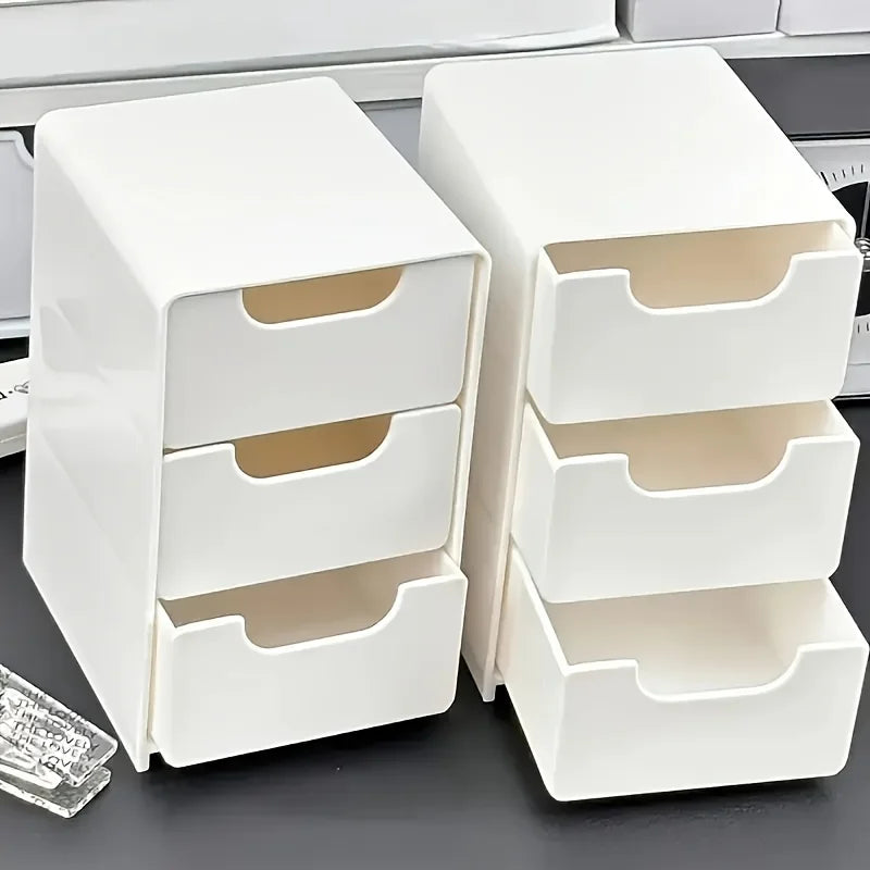 3-Tier Desk Organizer with Drawers | Nestify
