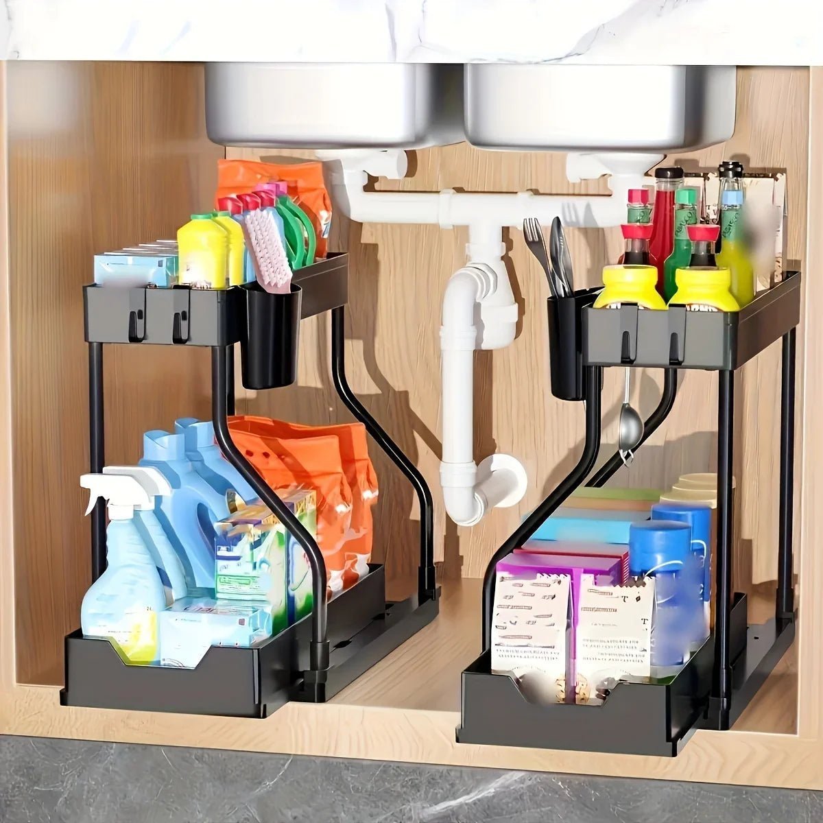 2-Tier Under Sink Organizer | Nestify