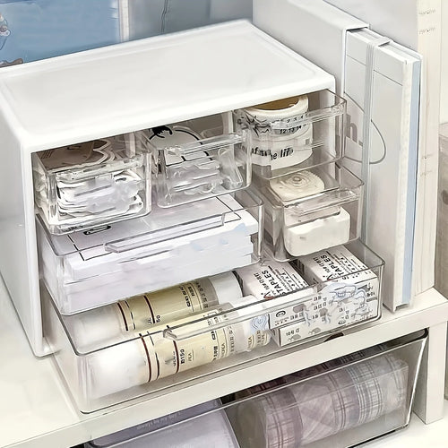 1 Piece Large Capacity Desktop Organizer with Drawer | Nestify