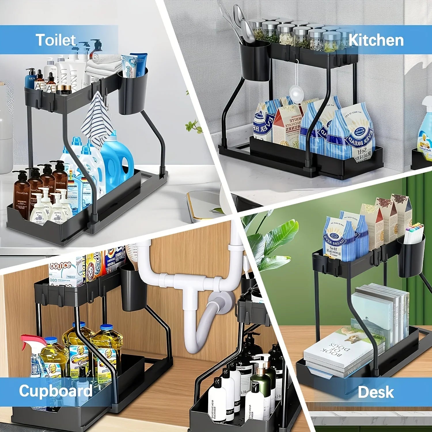 2-Tier Under Sink Organizer | Nestify