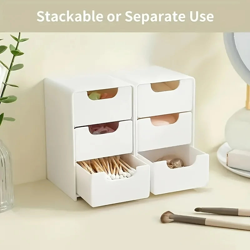 3-Tier Desk Organizer with Drawers | Nestify