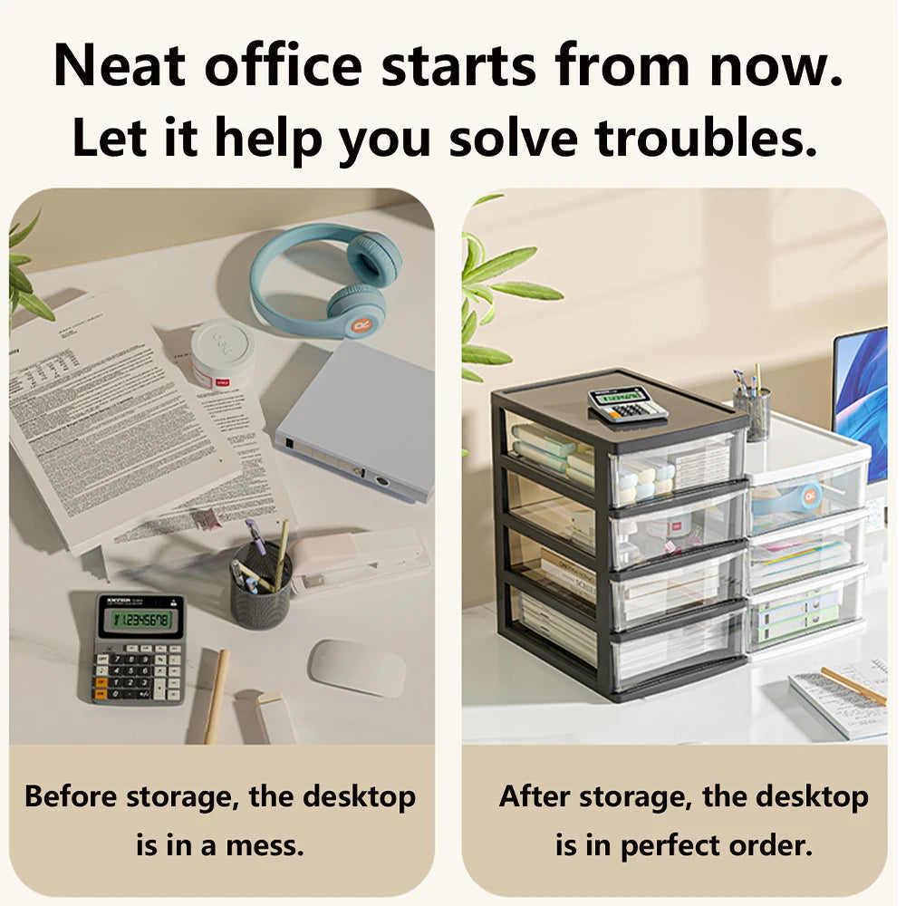 2-6 Layer Desktop Storage Box | Nestify