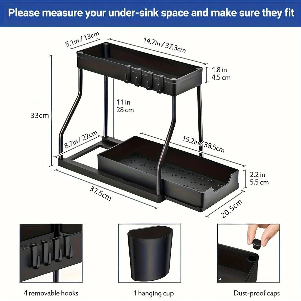 2-Tier Under Sink Organizer | Nestify