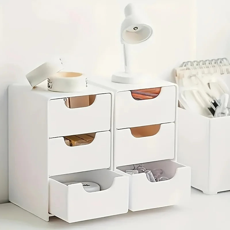 3-Tier Desk Organizer with Drawers | Nestify