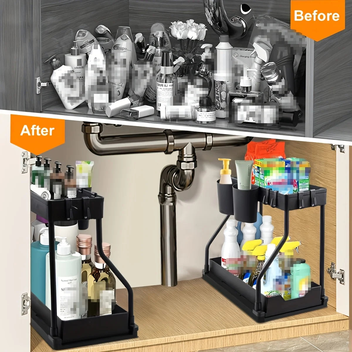 2-Tier Under Sink Organizer | Nestify